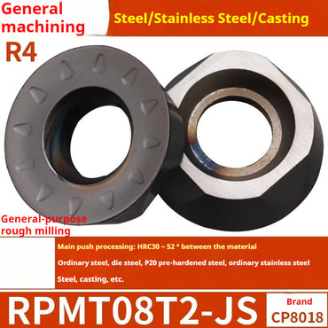 2036-CNC milling inserts, RPMW carbide R5 machining center, R4 milling machine, R6 milling inserts, RPMT round cutter cutters Shandong Denso Pricision Tools Co.,Ltd.