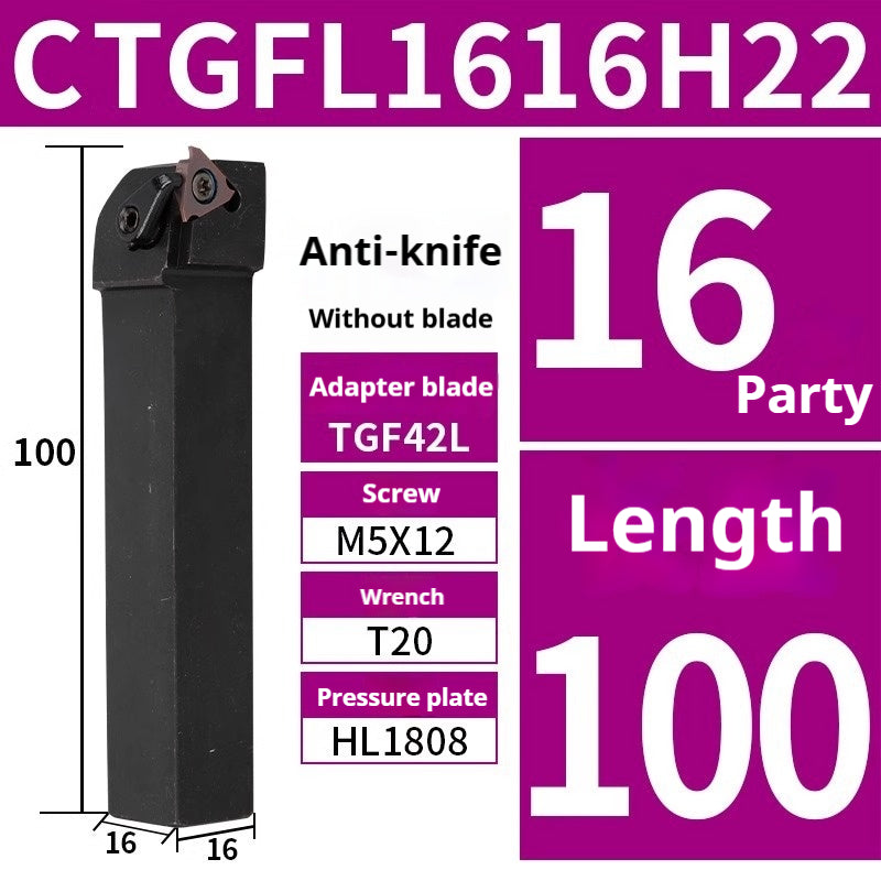 1011-CNC Cylindrical Grooving Toolholder CTGFR CTGFL1212H/1616H/2020K/2525M16 Shandong Denso Pricision Tools Co.,Ltd.