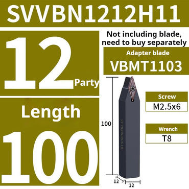 2005-CNC tool bar external circle turning tool bar sharp tool center tool handle SVVBN2020K16 2525M16 lathe tool