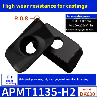 2037-CNC milling cutter APMT1135 special carbide 1604 milling cutter for cast iron r0.8 rough milling coated inserts Shandong Denso Pricision Tools Co.,Ltd.
