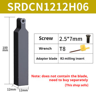 2009-CNC ball tool holder Cylindrical turning tool SRDPN1212/SRDCN2020K06 machining arc lathe tool