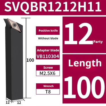 117.5 degree screw type cylindrical tool holder SVQBR/SVQBL1616H11/2020K16/2525M16 turning tool Shandong Denso Pricision Tools Co.,Ltd.
