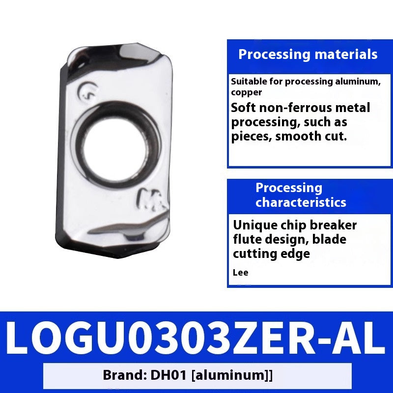 2040-CNC milling inserts LOGU030310 milling inserts for aluminum, LOMU Kyocera double-sided R2 milling inserts Shandong Denso Pricision Tools Co.,Ltd.