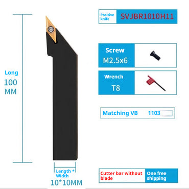 2007-CNC lathe tool holder cylindrical turning tool 93 degrees SVJBR2020K16/2525M16 sharp cutter profiling machining