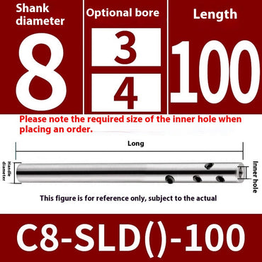 2059-High precision side solid SLD extension rod CNC milling cutter extended rod small diameter straight handle deep cavity avoidance C12C16C20 Shandong Denso Pricision Tools Co.,Ltd.