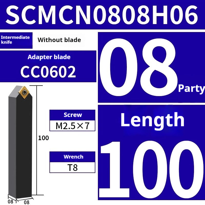 2031-CNC turning tool 50° sharp cutter diamond cylindrical tool holder SCMCN1616H09/2020K09 instrument lathe tool Shandong Denso Pricision Tools Co.,Ltd.