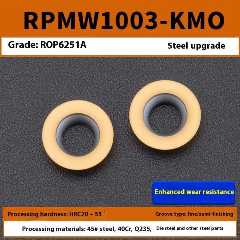 2043-CNC milling inserts, carbide R5 machining center, milling machine, R6 milling inserts, RPMT round cutter cutters Shandong Denso Pricision Tools Co.,Ltd.