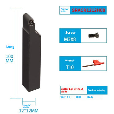 2010-Cylindrical tool holder SRACR circular turning tool CNC turning tool holder lathe tool round insert R3/R4/R5/R6/R8
