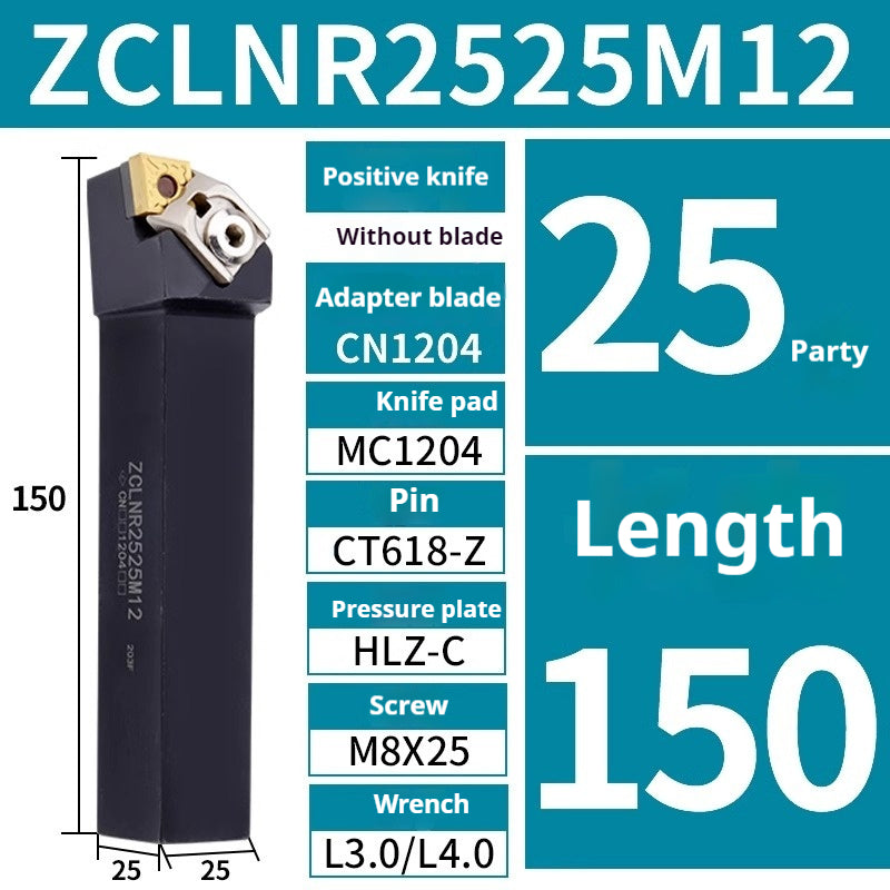 2004-External cylindrical tool bar 95 degree turning tool diamond blade machine clamp tool handle ZCLNR/ZCLNL