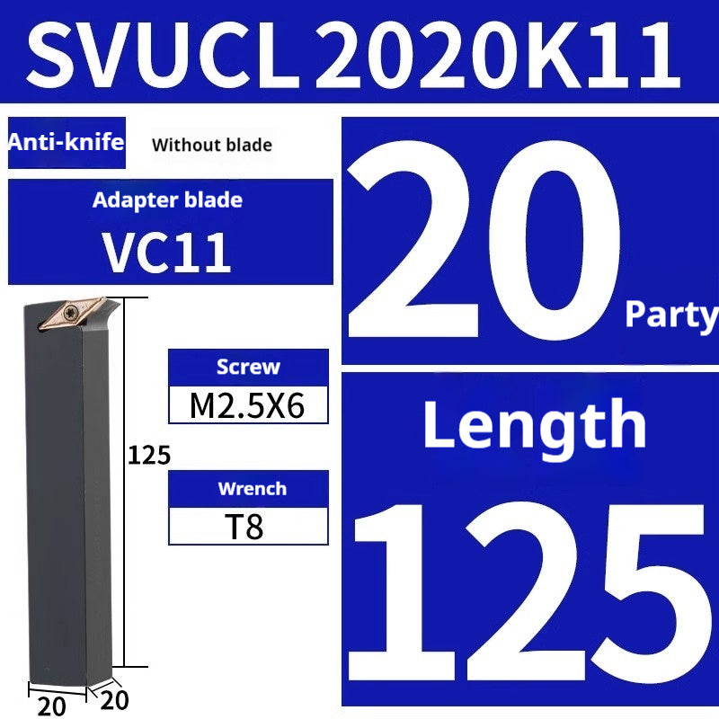 2034-95°S type external turning tool SVUCR/SVUCL1616H11/2525M16 diamond single-sided pointed insert holder Shandong Denso Pricision Tools Co.,Ltd.
