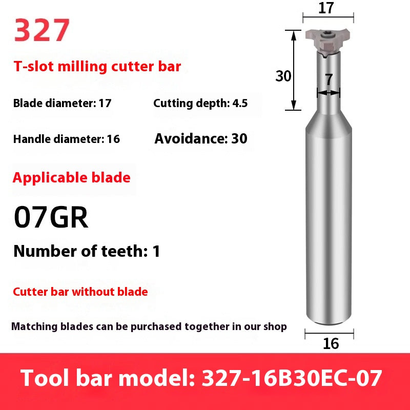 2062-Small diameter T-shaped milling cutter rod T-shaped groove milling cutter groove milling cutter inner hole groove milling cutter large cutting deep groove cutter 05GR 07GR Shandong Denso Pricision Tools Co.,Ltd.