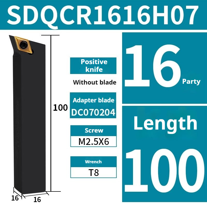 2032-CNC tool holder screws 107.5°SDQCR1616H11 outer circular end face share DCMT11 Shandong Denso Pricision Tools Co.,Ltd.