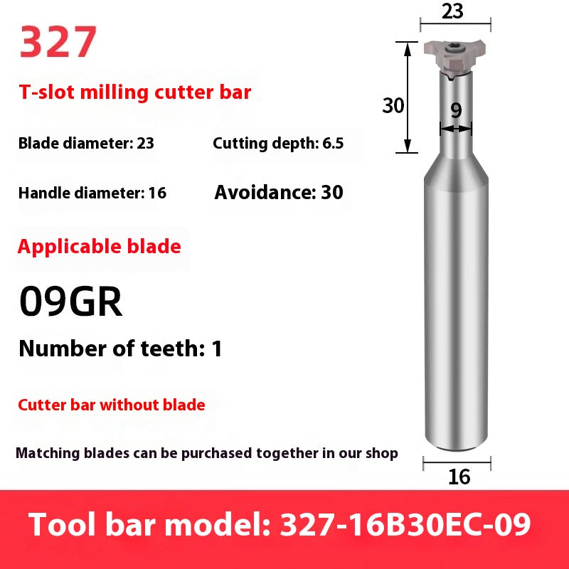 2062-Small diameter T-shaped milling cutter rod T-shaped groove milling cutter groove milling cutter inner hole groove milling cutter large cutting deep groove cutter 05GR 07GR Shandong Denso Pricision Tools Co.,Ltd.