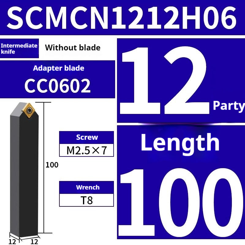 2031-CNC turning tool 50° sharp cutter diamond cylindrical tool holder SCMCN1616H09/2020K09 instrument lathe tool Shandong Denso Pricision Tools Co.,Ltd.