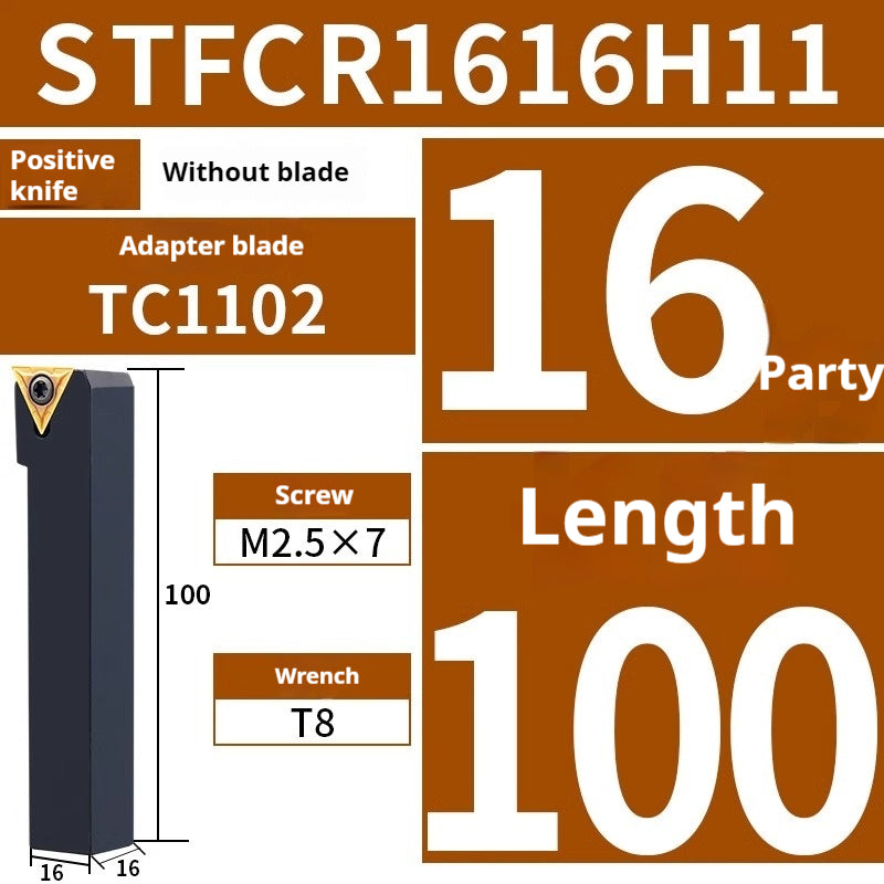 2020-CNC tool holder 91 degree cylindrical turning tool holder STFCR/L2020K16 screw lathe tool holder triangular insert Shandong Denso Pricision Tools Co.,Ltd.