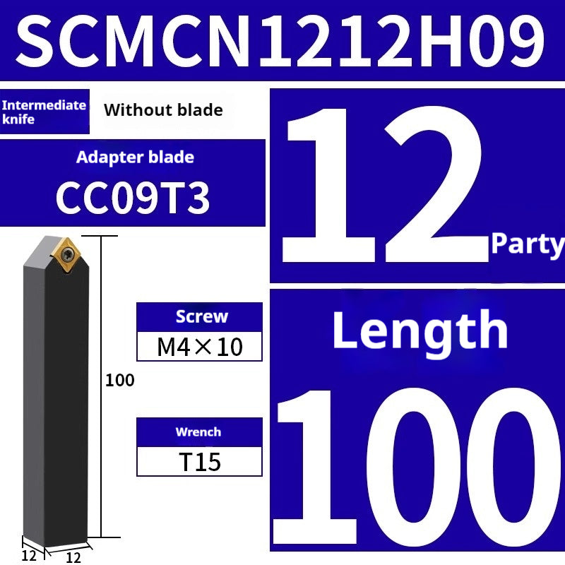 2031-CNC turning tool 50° sharp cutter diamond cylindrical tool holder SCMCN1616H09/2020K09 instrument lathe tool Shandong Denso Pricision Tools Co.,Ltd.