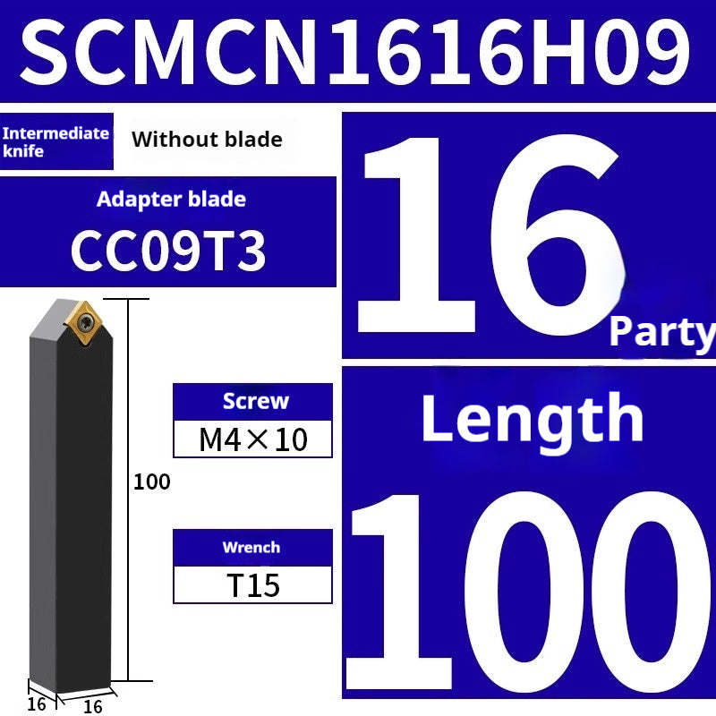 2031-CNC turning tool 50° sharp cutter diamond cylindrical tool holder SCMCN1616H09/2020K09 instrument lathe tool Shandong Denso Pricision Tools Co.,Ltd.