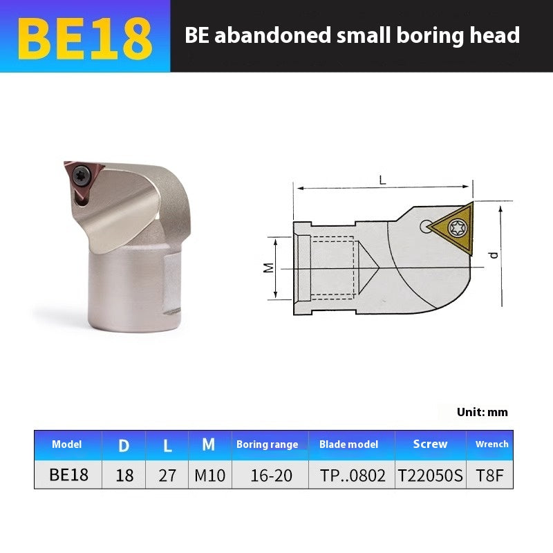 2052-Discardable detachable boring head BE reaming tool head NBJ16 shock-resistant tungsten steel boring rod boring tool holder collet sleeve Shandong Denso Pricision Tools Co.,Ltd.