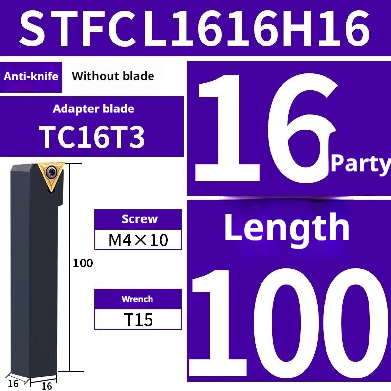 2020-CNC tool holder 91 degree cylindrical turning tool holder STFCR/L2020K16 screw lathe tool holder triangular insert Shandong Denso Pricision Tools Co.,Ltd.