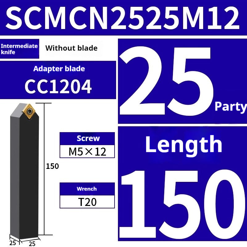 2031-CNC turning tool 50° sharp cutter diamond cylindrical tool holder SCMCN1616H09/2020K09 instrument lathe tool Shandong Denso Pricision Tools Co.,Ltd.