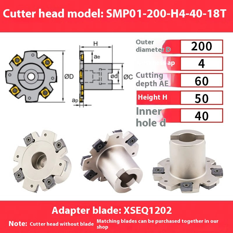 2081-SMP01 CNC side and face milling cutter head T-slot PT02 indexable cutter head grooving cutter XSEQ1203 insert Shandong Denso Pricision Tools Co.,Ltd.