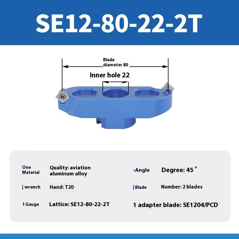 2077-High-gloss bridge aluminum cutterhead milling machine, flying cutterhead machining center, CNC face milling cutterhead, 400R milling cutterhead, SE12 Shandong Denso Pricision Tools Co.,Ltd.