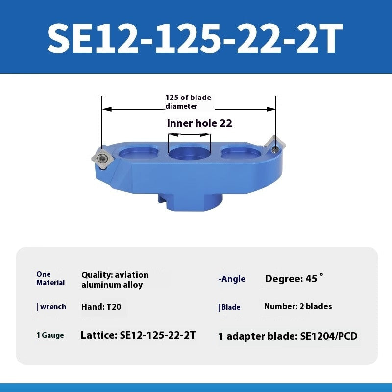 2077-High-gloss bridge aluminum cutterhead milling machine, flying cutterhead machining center, CNC face milling cutterhead, 400R milling cutterhead, SE12 Shandong Denso Pricision Tools Co.,Ltd.