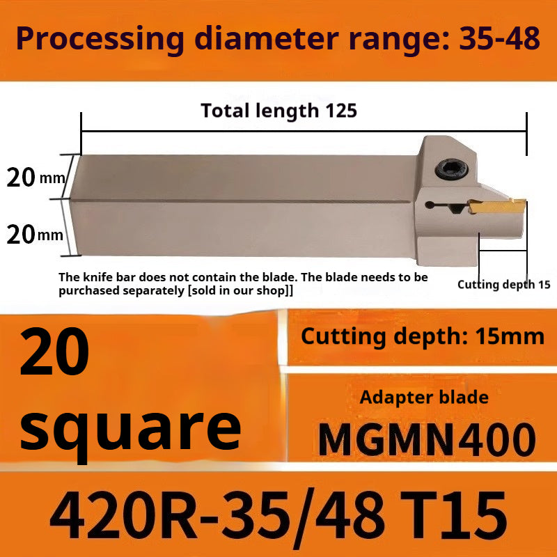 1015-End groove cutter CNC toolholder plane groove mghh320/425R cutter cutter groove cutter 345mm circular arc large depth of cut Shandong Denso Pricision Tools Co.,Ltd.