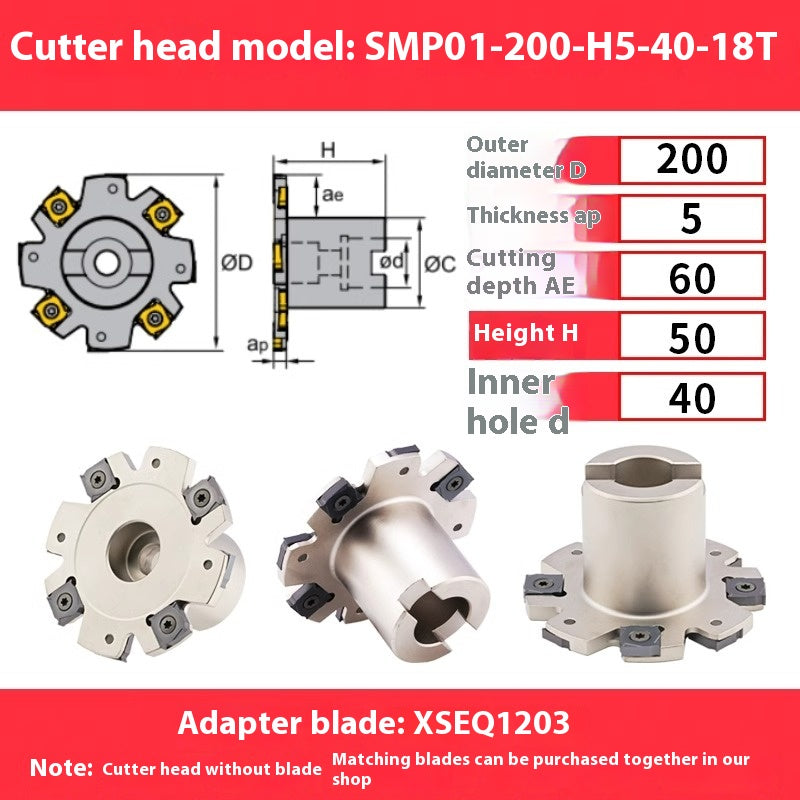 2081-SMP01 CNC side and face milling cutter head T-slot PT02 indexable cutter head grooving cutter XSEQ1203 insert Shandong Denso Pricision Tools Co.,Ltd.