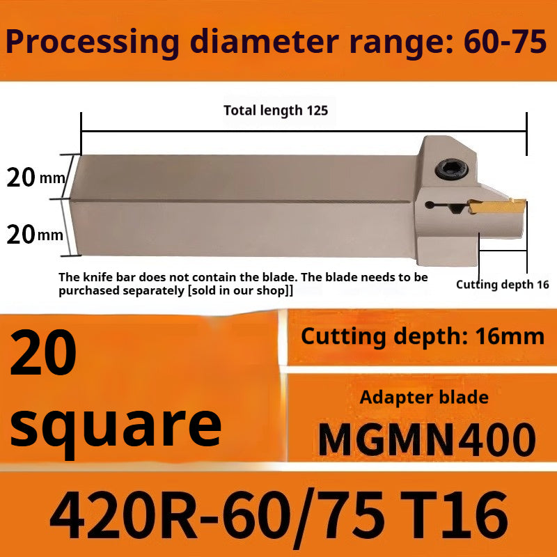 1015-End groove cutter CNC toolholder plane groove mghh320/425R cutter cutter groove cutter 345mm circular arc large depth of cut Shandong Denso Pricision Tools Co.,Ltd.