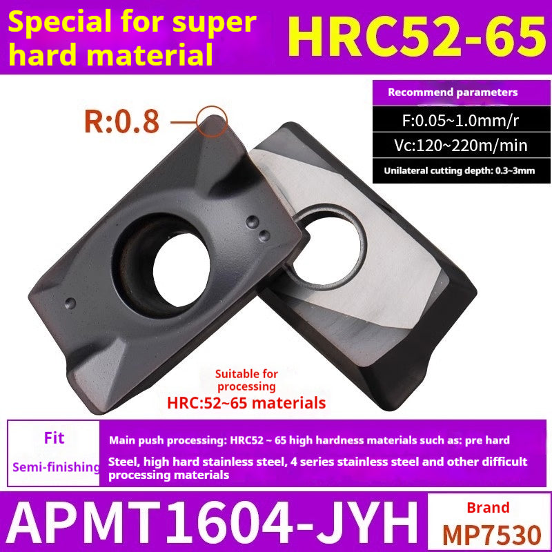 2037-CNC milling cutter APMT1135 special carbide 1604 milling cutter for cast iron r0.8 rough milling coated inserts Shandong Denso Pricision Tools Co.,Ltd.