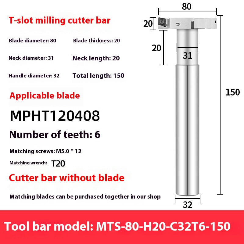 2063-ATS CNC machining center side milling slotting T-slot milling cutter bar 21 25 32 36 40 45 50 60 Shandong Denso Pricision Tools Co.,Ltd.