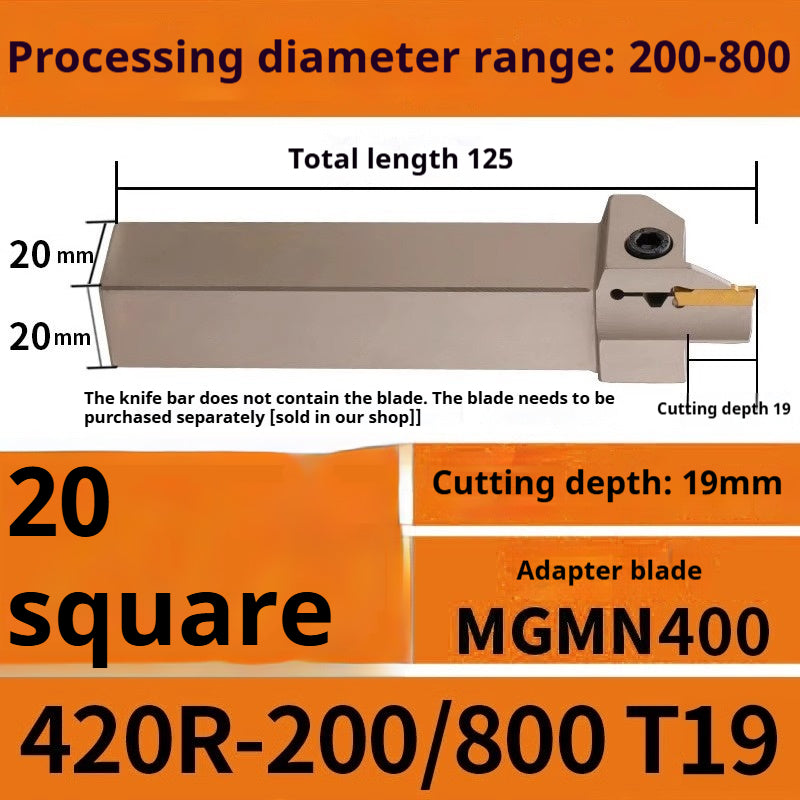 1015-End groove cutter CNC toolholder plane groove mghh320/425R cutter cutter groove cutter 345mm circular arc large depth of cut Shandong Denso Pricision Tools Co.,Ltd.