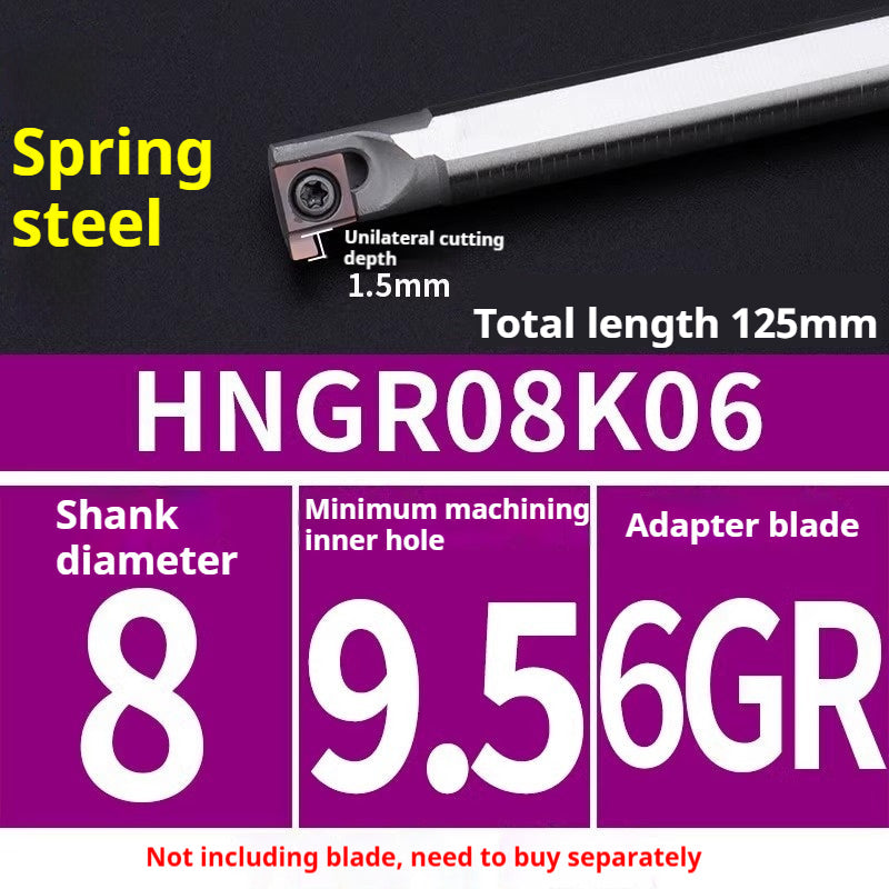 1008-CNC Bore Deep Grooving Inserts Small Hole Grooving Comma Inserts Insert Bar MB-05GR/07GR/09GR Rounded Corner Shandong Denso Pricision Tools Co.,Ltd.