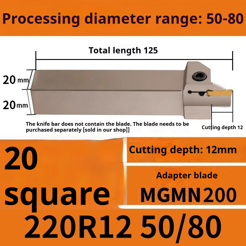 1015-End groove cutter CNC toolholder plane groove mghh320/425R cutter cutter groove cutter 345mm circular arc large depth of cut Shandong Denso Pricision Tools Co.,Ltd.