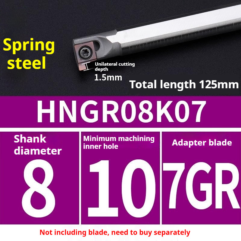 1008-CNC Bore Deep Grooving Inserts Small Hole Grooving Comma Inserts Insert Bar MB-05GR/07GR/09GR Rounded Corner Shandong Denso Pricision Tools Co.,Ltd.