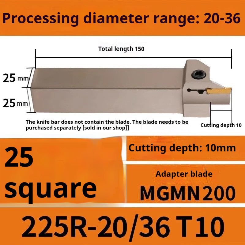 1015-End groove cutter CNC toolholder plane groove mghh320/425R cutter cutter groove cutter 345mm circular arc large depth of cut Shandong Denso Pricision Tools Co.,Ltd.