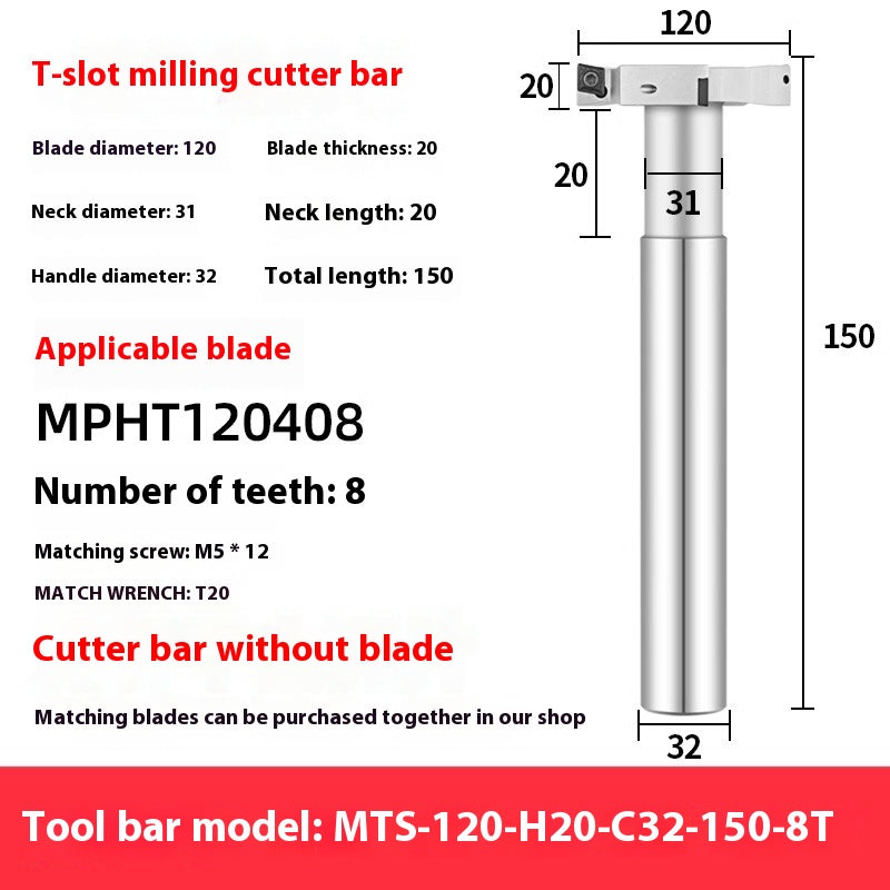 2063-ATS CNC machining center side milling slotting T-slot milling cutter bar 21 25 32 36 40 45 50 60 Shandong Denso Pricision Tools Co.,Ltd.
