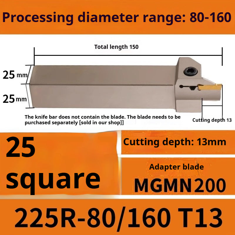 1015-End groove cutter CNC toolholder plane groove mghh320/425R cutter cutter groove cutter 345mm circular arc large depth of cut Shandong Denso Pricision Tools Co.,Ltd.