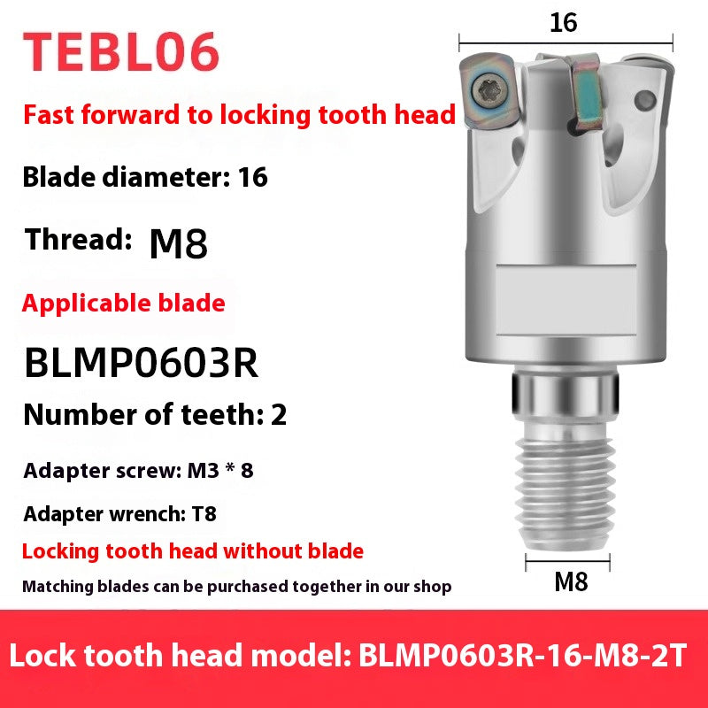 2070-TEBL06 Fast Forward Milling Cutter Bar BLMP0603 Milling Insert CNC High Speed Roughing Cutter Head Shandong Denso Pricision Tools Co.,Ltd.