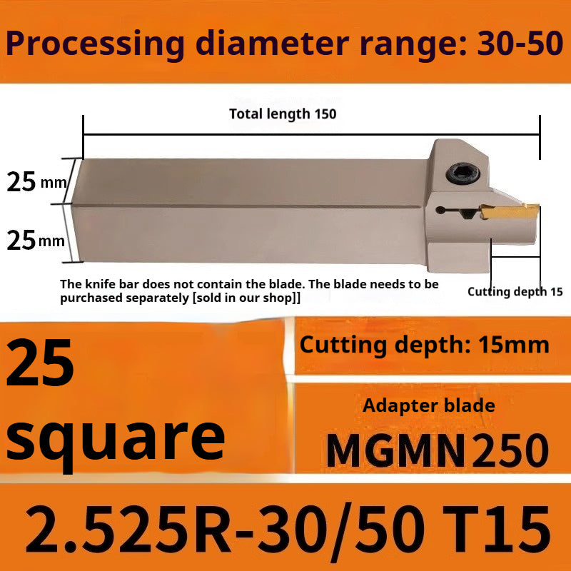 1015-End groove cutter CNC toolholder plane groove mghh320/425R cutter cutter groove cutter 345mm circular arc large depth of cut Shandong Denso Pricision Tools Co.,Ltd.