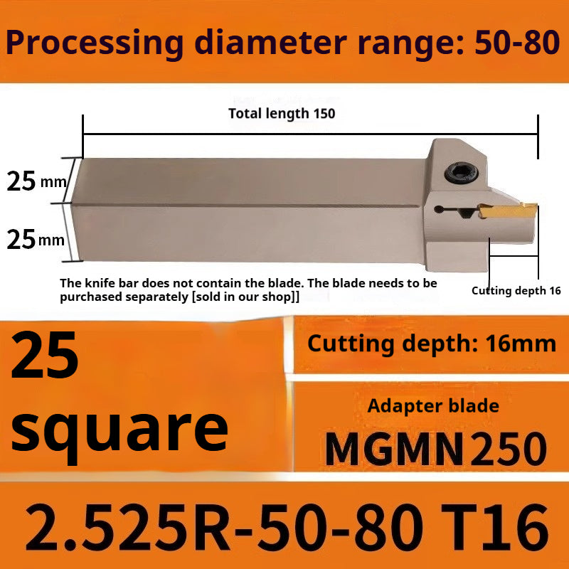 1015-End groove cutter CNC toolholder plane groove mghh320/425R cutter cutter groove cutter 345mm circular arc large depth of cut Shandong Denso Pricision Tools Co.,Ltd.