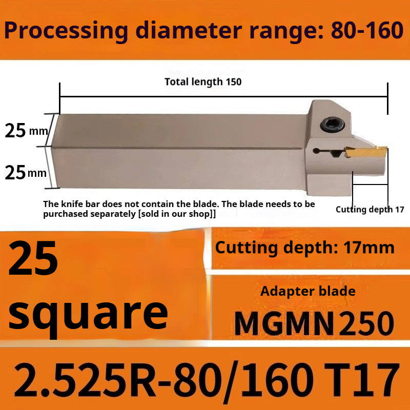 1015-End groove cutter CNC toolholder plane groove mghh320/425R cutter cutter groove cutter 345mm circular arc large depth of cut Shandong Denso Pricision Tools Co.,Ltd.