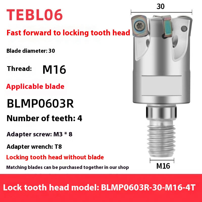 2070-TEBL06 Fast Forward Milling Cutter Bar BLMP0603 Milling Insert CNC High Speed Roughing Cutter Head Shandong Denso Pricision Tools Co.,Ltd.