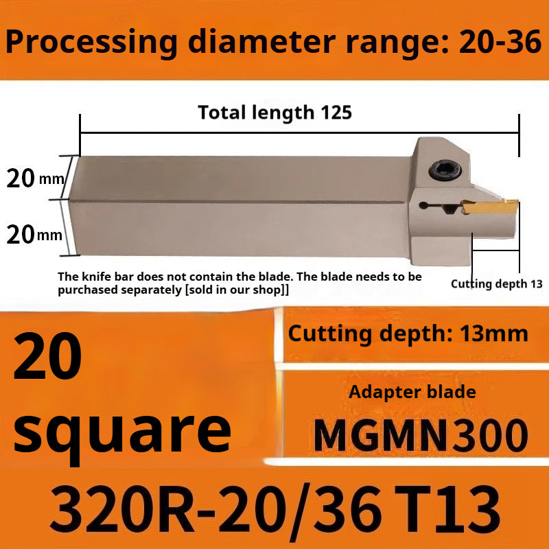 1015-End groove cutter CNC toolholder plane groove mghh320/425R cutter cutter groove cutter 345mm circular arc large depth of cut Shandong Denso Pricision Tools Co.,Ltd.