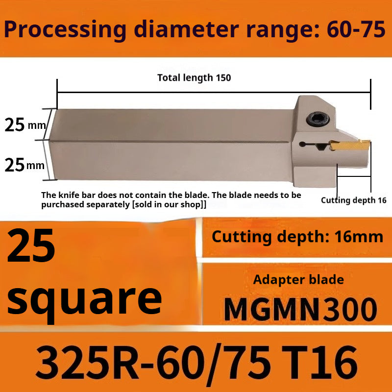 1015-End groove cutter CNC toolholder plane groove mghh320/425R cutter cutter groove cutter 345mm circular arc large depth of cut Shandong Denso Pricision Tools Co.,Ltd.