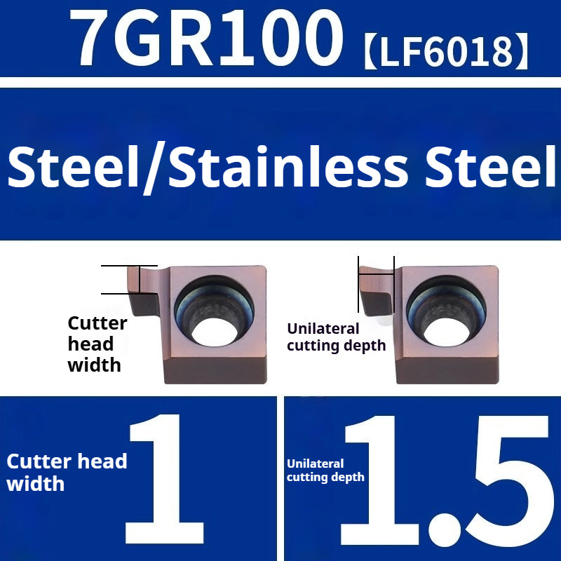 1008-CNC Bore Deep Grooving Inserts Small Hole Grooving Comma Inserts Insert Bar MB-05GR/07GR/09GR Rounded Corner Shandong Denso Pricision Tools Co.,Ltd.