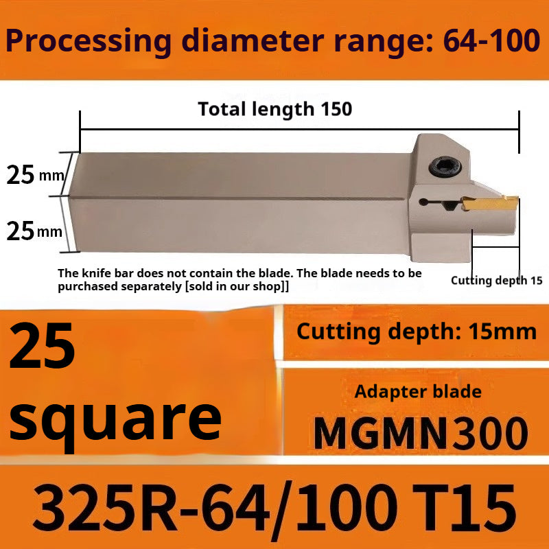 1015-End groove cutter CNC toolholder plane groove mghh320/425R cutter cutter groove cutter 345mm circular arc large depth of cut Shandong Denso Pricision Tools Co.,Ltd.