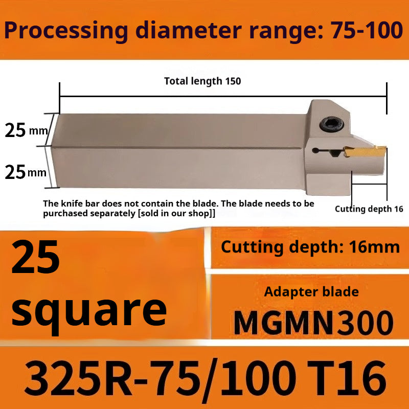 1015-End groove cutter CNC toolholder plane groove mghh320/425R cutter cutter groove cutter 345mm circular arc large depth of cut Shandong Denso Pricision Tools Co.,Ltd.