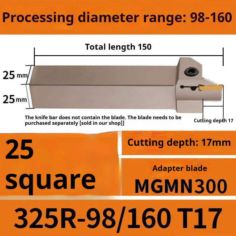 1015-End groove cutter CNC toolholder plane groove mghh320/425R cutter cutter groove cutter 345mm circular arc large depth of cut Shandong Denso Pricision Tools Co.,Ltd.
